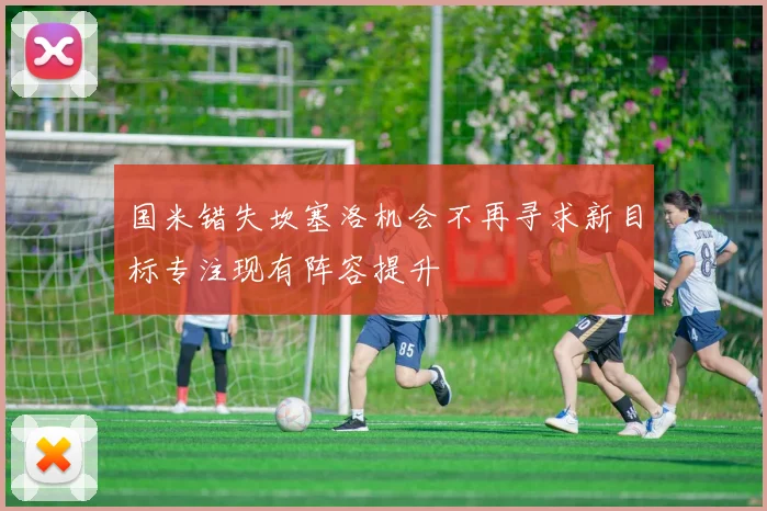 国米错失坎塞洛机会不再寻求新目标专注现有阵容提升